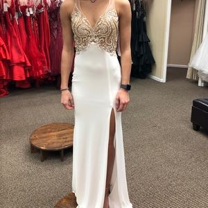 Jovani White Prom Dress